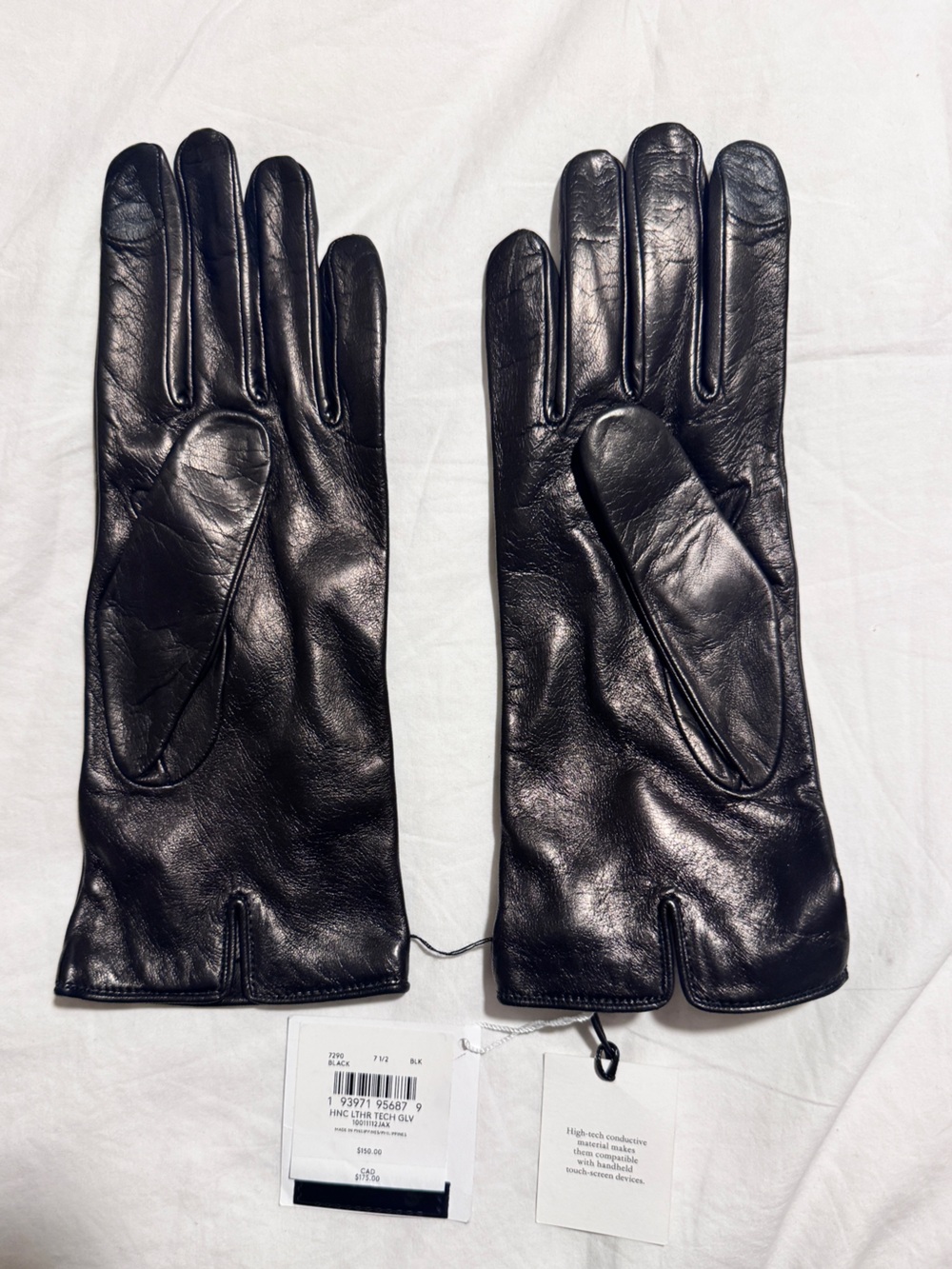 Coach- Women’s Leather Tech Glove in Black
